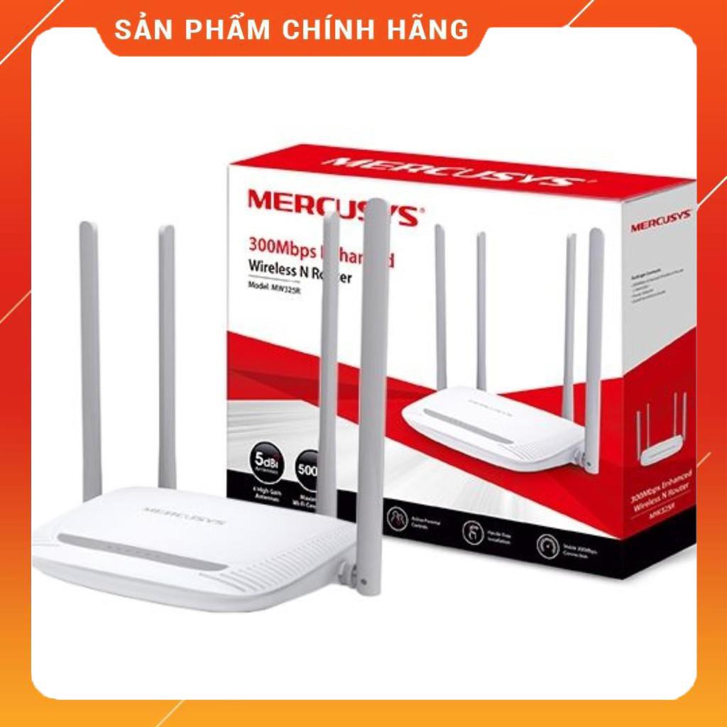 (Có sẵn) Bộ phát wifi Mercury MW325R 4 râu cực khỏe