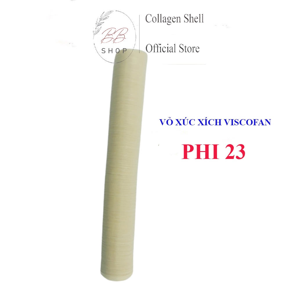 Vỏ xúc xích collagen, vỏ lạp xưởng Chính hãng Viscofan đầy đủ các kích thước vỏ
