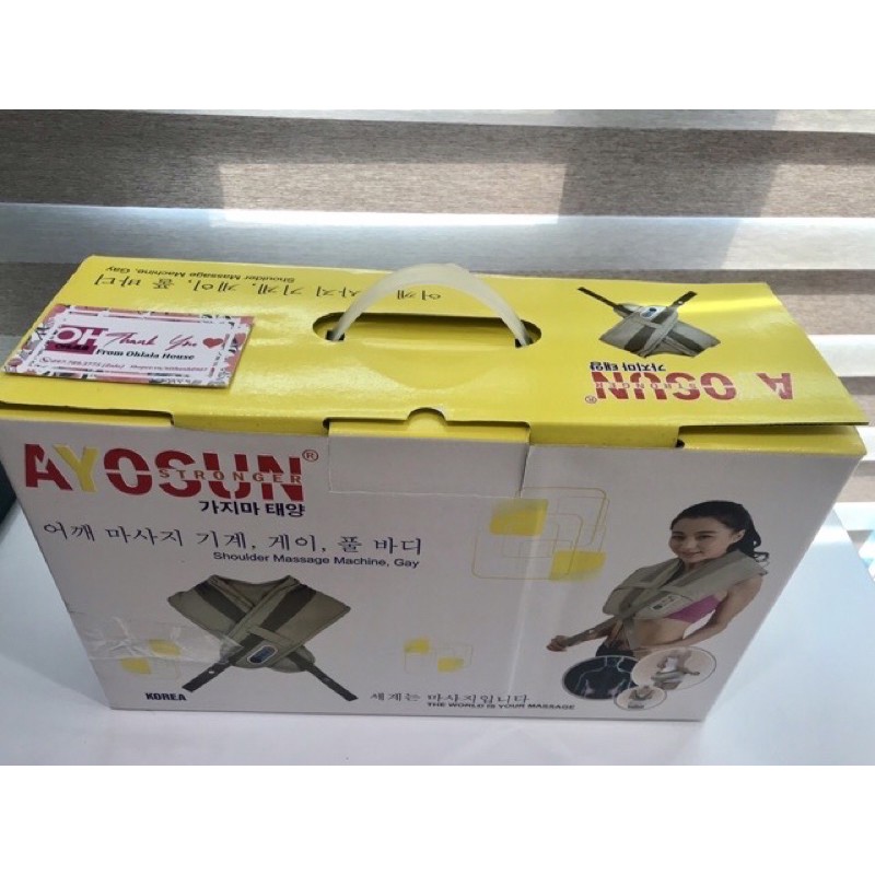 Máy massage cổ vai gáy,đấm lưng tẩm quất có sưởi ấm