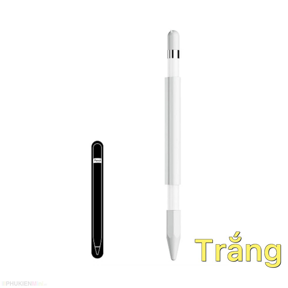 Ống silicon từ tính hít nam châm bảo vệ bút cảm ứng Apple Pencil 1