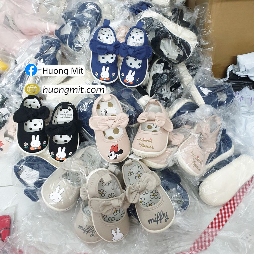 Giày vải Miffy Nhật bé gái