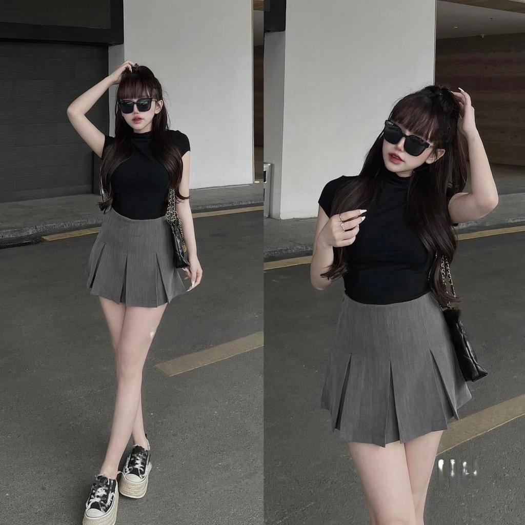 Set ZIP áo và chân váy dập ly siêu đỉnh by PUHY.CO