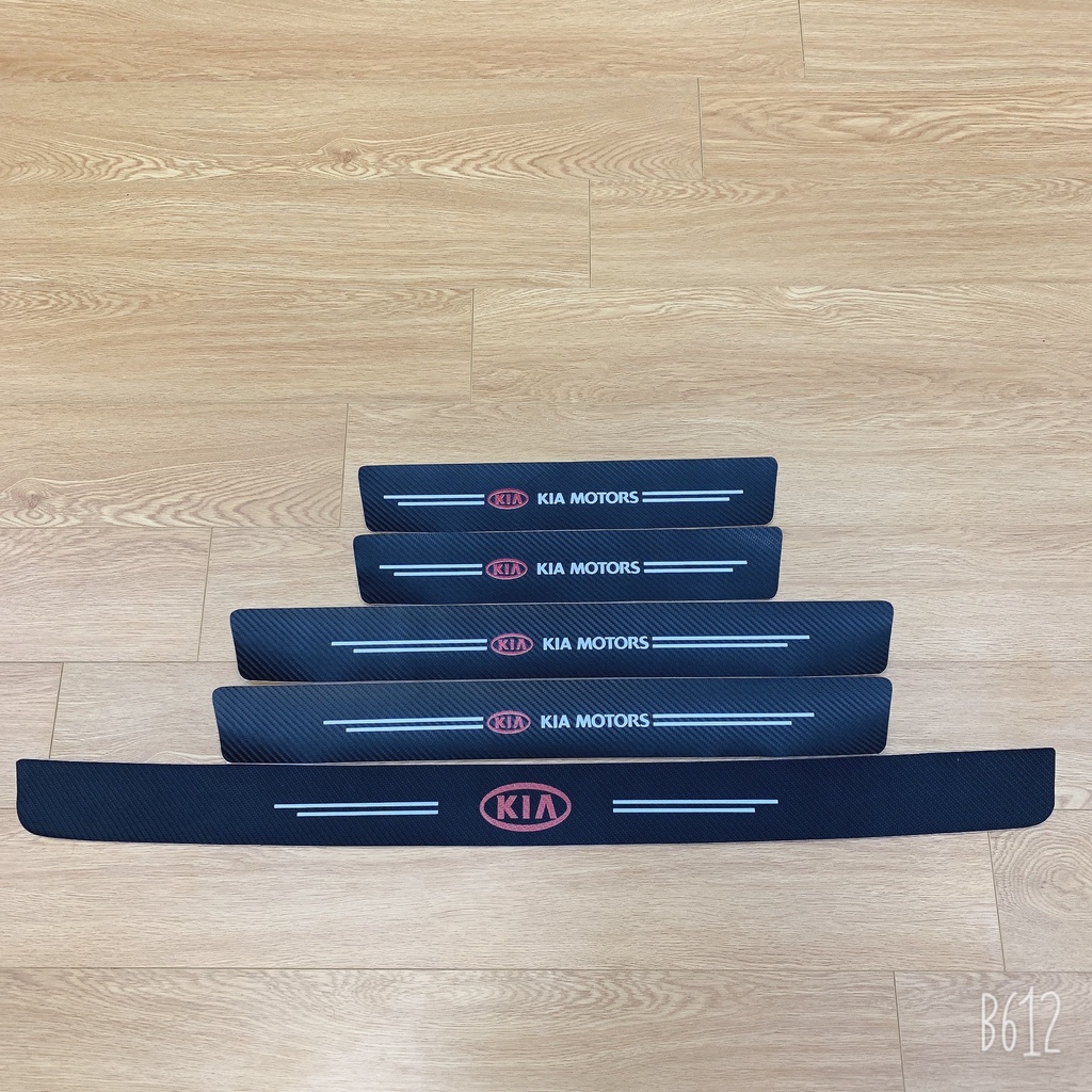 KIA - Bộ Miếng Dán Logo Kia Chống Trầy Xước Bảo Vệ Bậc Cửa Xe Hơi/ Bảo Vệ Cốp Sau Xe Hơi Bền Đẹp