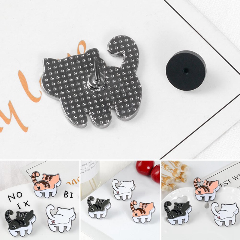 Trâm cài áo hình chú mèo tinh nghịch