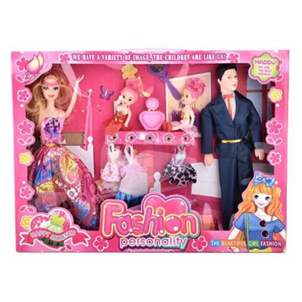 Bộ sưu tập thời trang đại gia đình búp bê Barbie vui nhộn