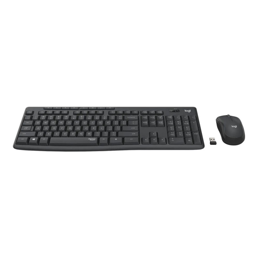 Bàn phím + Chuột không dây Logitech MK295 Silent (Đen) - Bảo hành 12 tháng