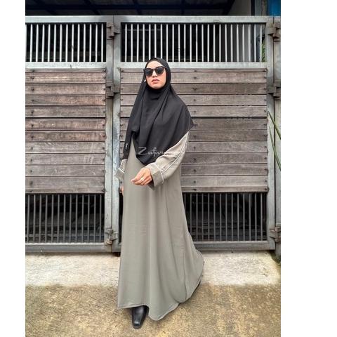 (Sản Phẩm W7LYI) Áo Choàng Abaya Màu Đen Cho Mẹ Cho Con Bú Ả Rập Abaya Robe Thổ Nhĩ Kỳ MECCA 8SM