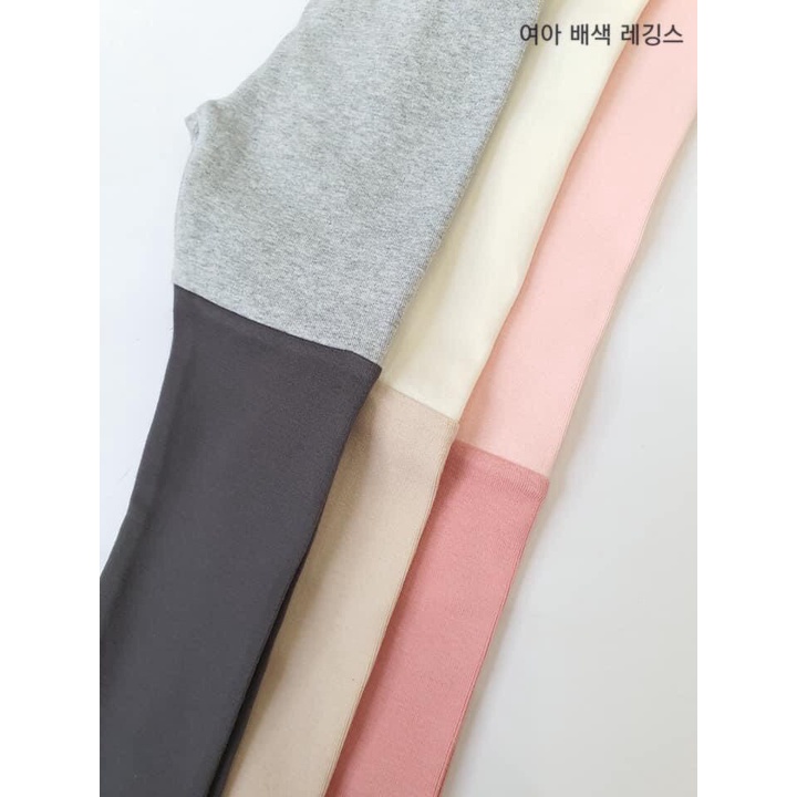 Quần legging mix màu hàn quốc