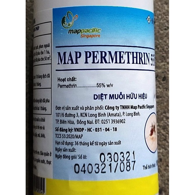 Map Permethrin tránh muỗi hữu hiệu sạch ruồi muỗi côn trùng an toàn nhà cửa