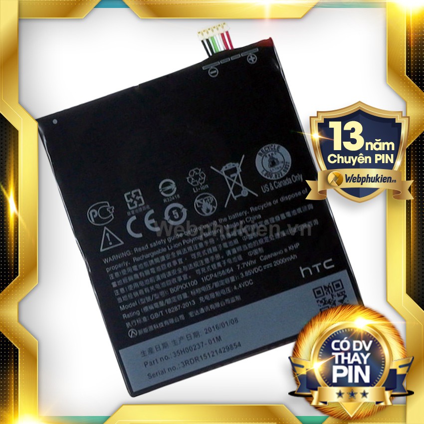 Pin zin cho HTC Desire 626G (BOPKX100) - 2000mAh