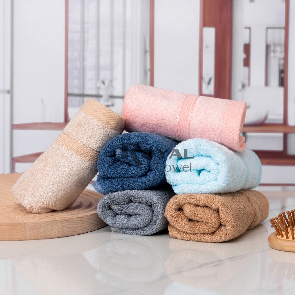 Khăn Tắm Khăn Gội Đầu Khăn Lau Mặt Sợi Tre ROYAL TOWEL Cao Cấp Xuất Nhật, Thấm Hút Không Ra Màu