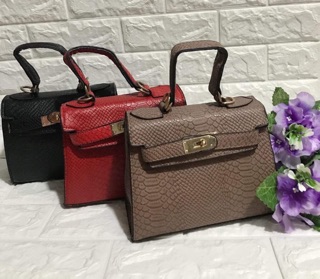 (GIẢM SỐC )TÚI HM DA RẮN (20x16)