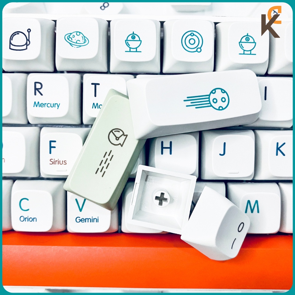 Keycap PBT XDA Planet 124 Nút Dành Cho Bàn Phím Cơ