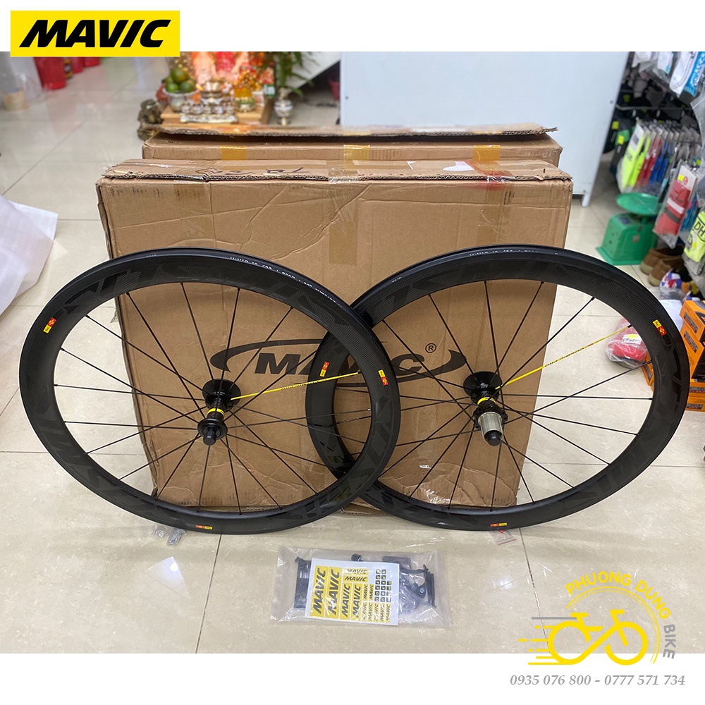 Bộ vành Carbon xe đạp road MAVIC COSMIC SLR PRO 700Cx50mm