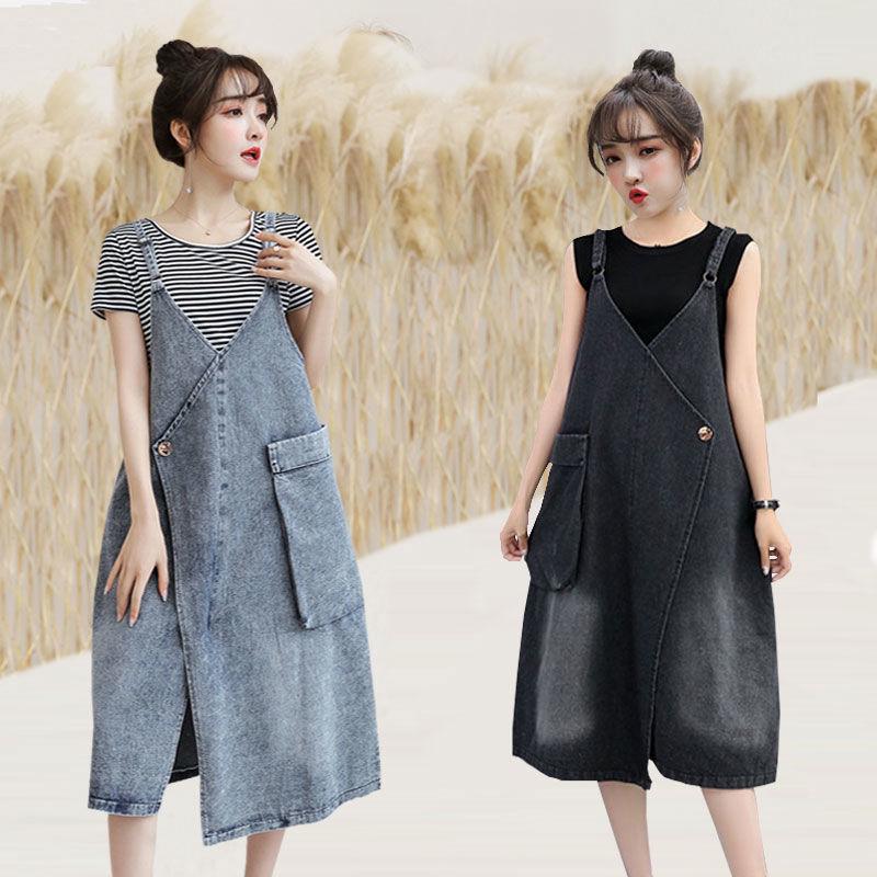 Đầm yếm jean phong cách Hàn Quốc xinh xắn dành cho nữ