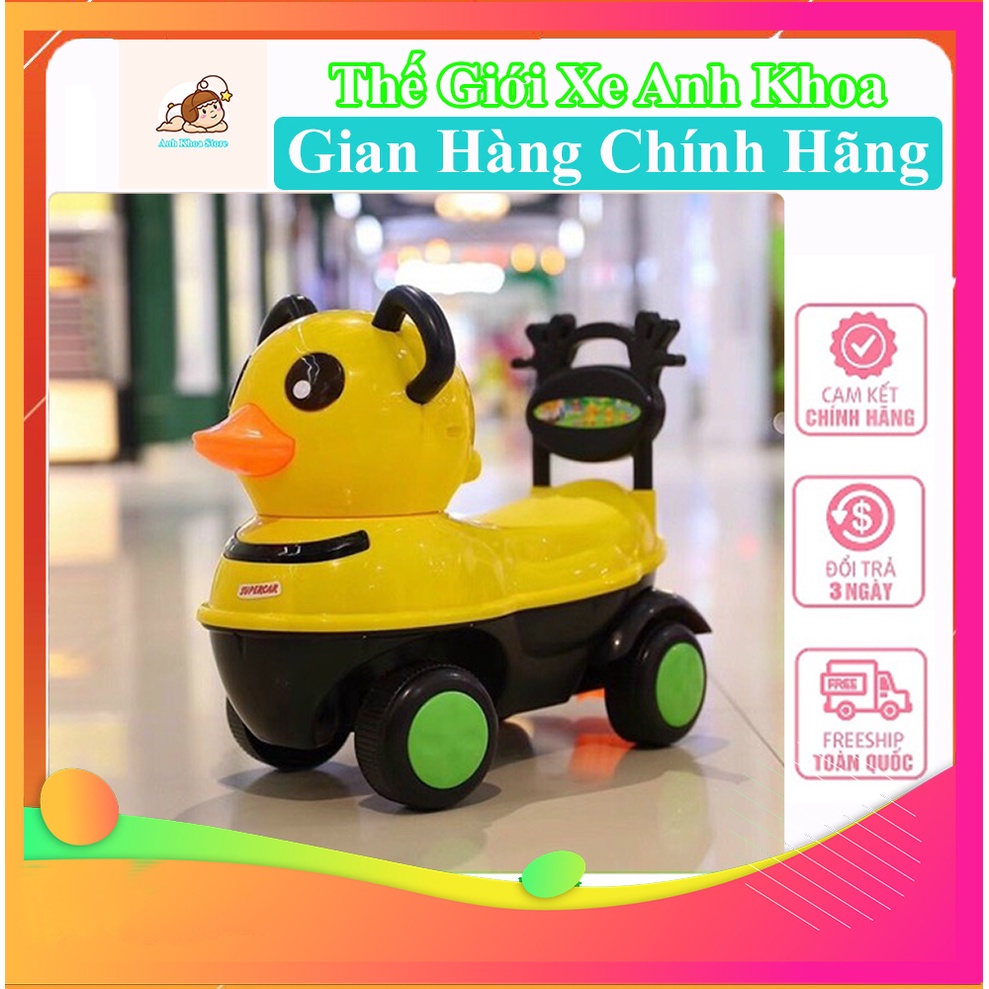 Xe chòi chân cho bé hình vịt + hình thú có nhạc