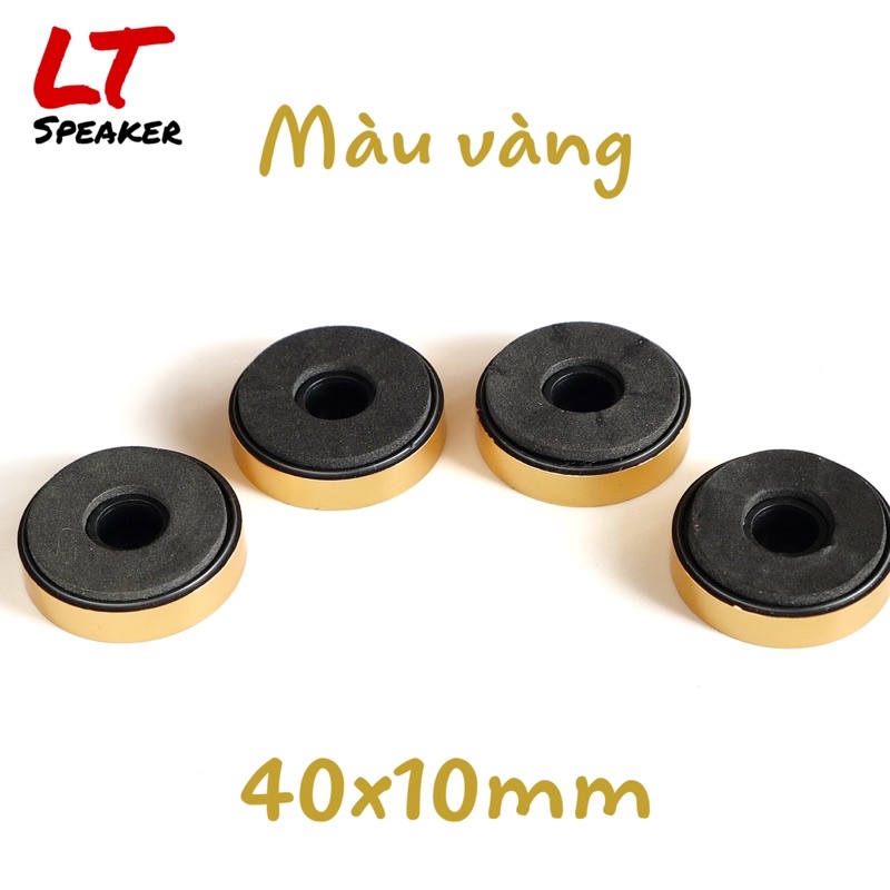 (Bộ 4 cái) Chân loa chân ampli 30mm x 8mm nhựa ABS