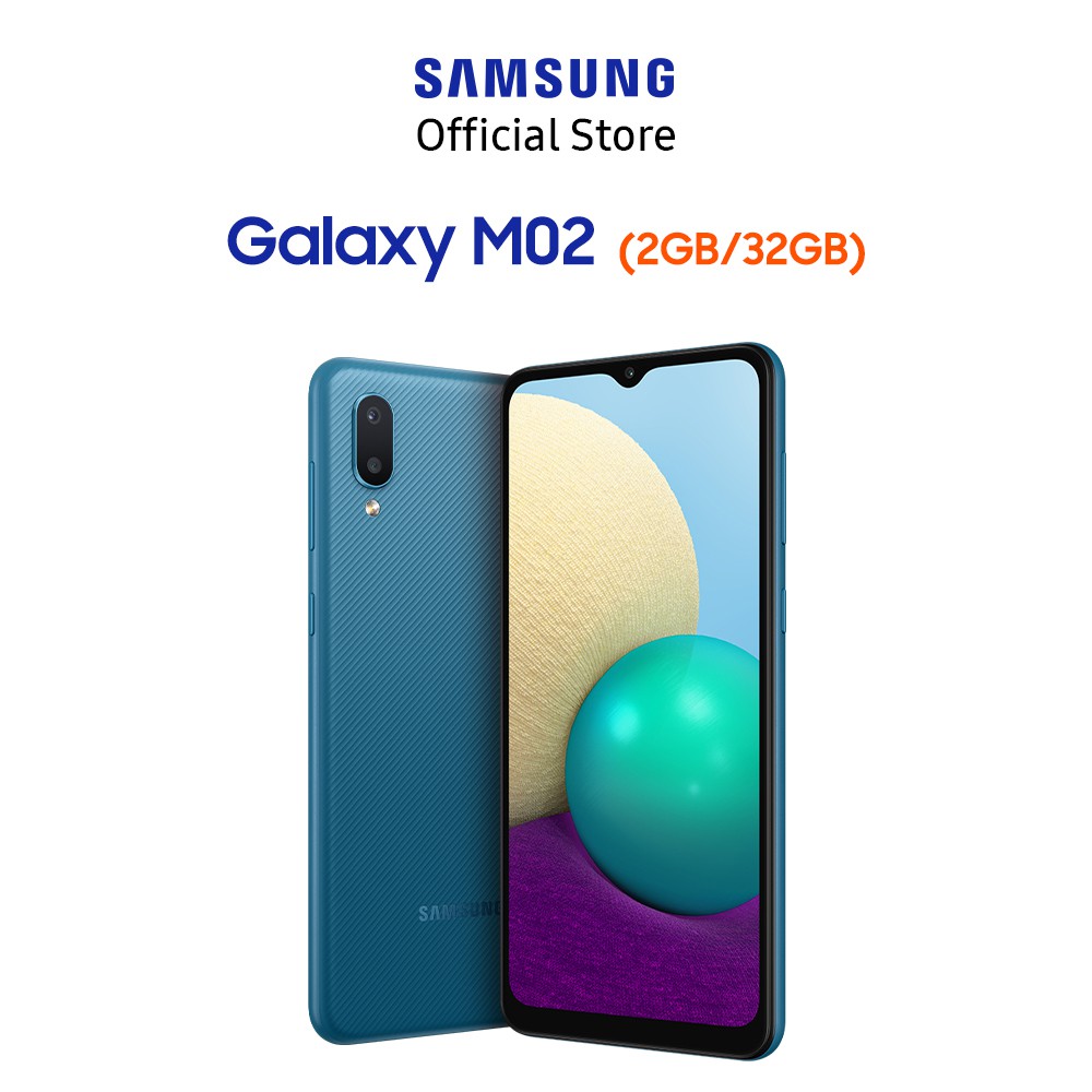 Điện thoại Samsung Galaxy M02 (32GB/2GB) - Hàng chính hãng