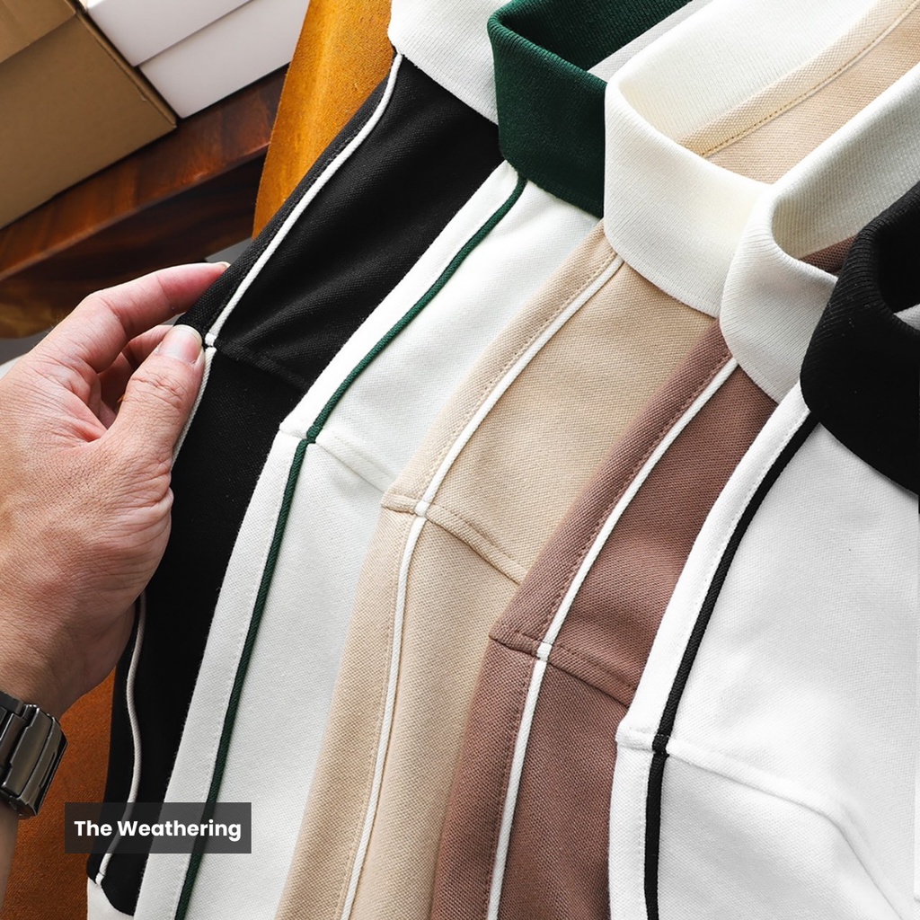 Áo Polo Super Bros trắng | áo thun nam vải cá sấu không xù lông, không nhăn | chất liệu cotton 4c