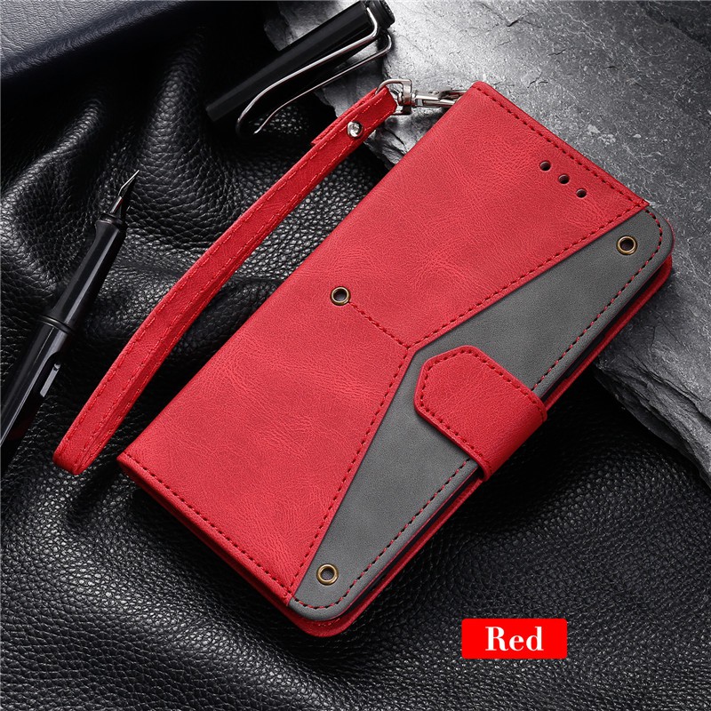 Bao Da Pu Thiết Kế Đơn Giản Sang Trọng Dành Cho Samsung Galaxy S7 S7 Edge S8 Plus S9 Plus S8+ S9+ S8 S9 wallet soft pu leather flip mobile phone holder stand soft case cover