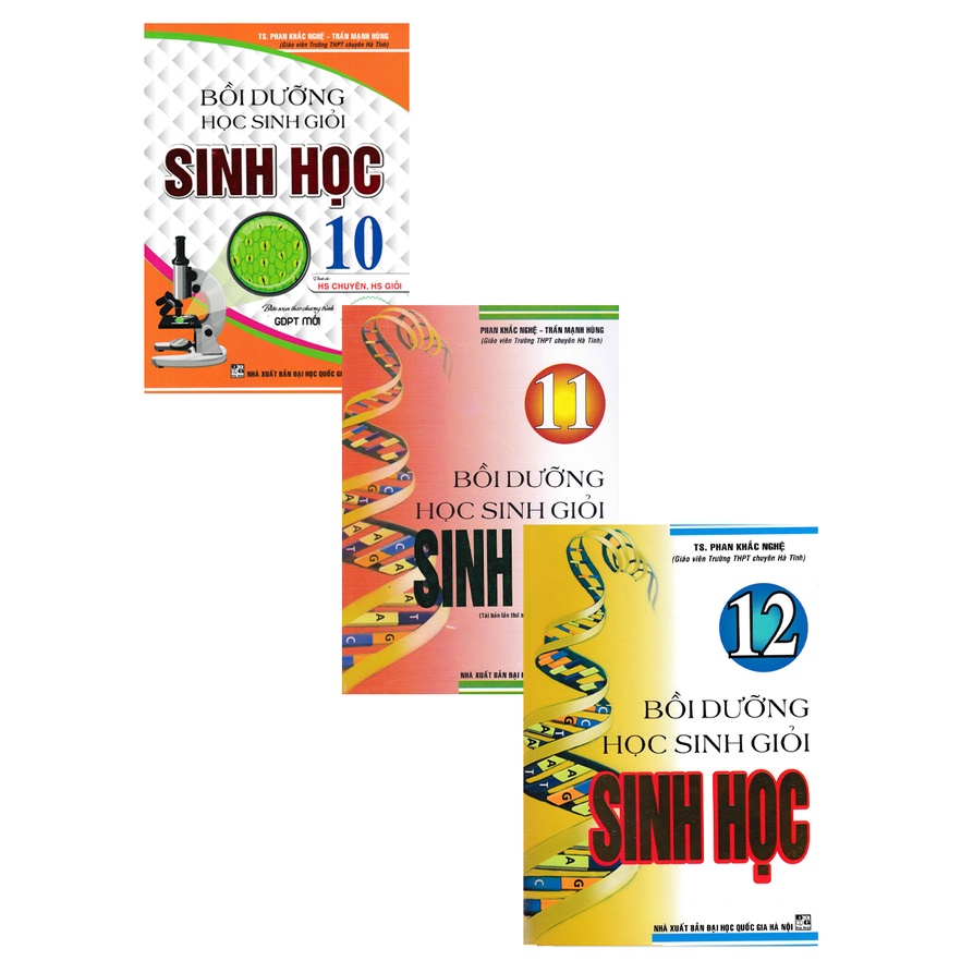 Sách - Combo Bồi Dưỡng Học Sinh Giỏi Sinh Học 10 - 11 - 12 - Phan Khắc Nghệ