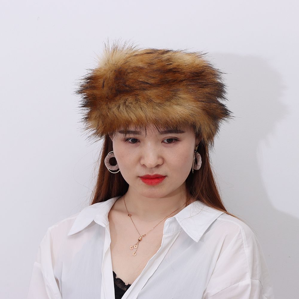 Mũ lông giả giữ ấm tai vào mùa đông phong cách Nga cho nữ