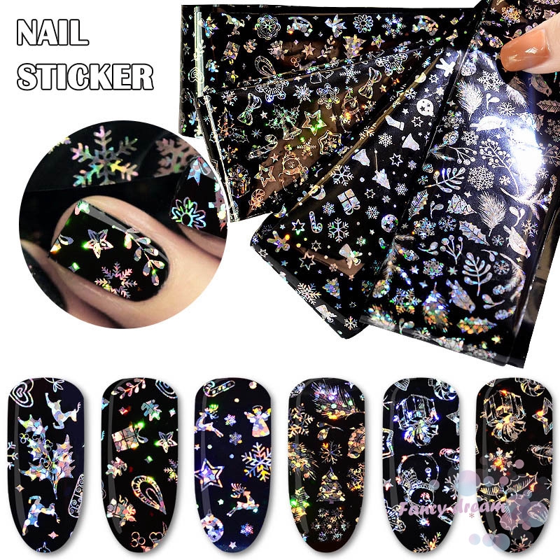 Set 4 tờ miếng dán trang trí móng tay nghệ thuật thời trang dành cho nữ