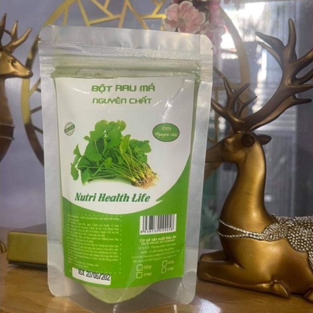 Bột rau má sấy lạnh nguyên chất gói 100g