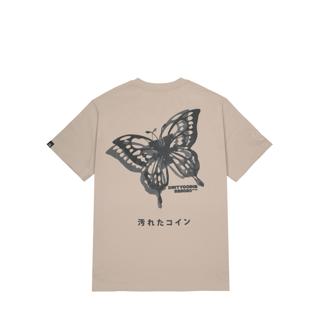 (Hàng Chính Hãng) DIRTY COINS Monarch Butterfly T-Shirt V2 - Áo thun DirtyCoins Bướm Tan