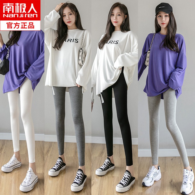 Quần Legging Mỏng Màu Đen Cỡ Lớn Thời Trang Mùa Hè Cho Nữ