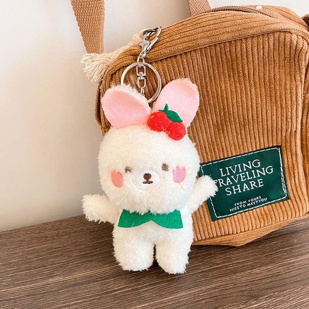 [COD] Móc Khóa Thỏ Nhồi Bông Cá Tính Hoạt Hình Đáng Yêu Unisex