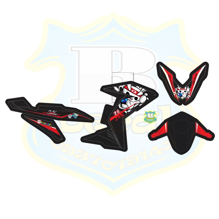 ( Quí khách vui lòng mang ra tiệm cho thợ dán ) Tem winner v1 racing boy