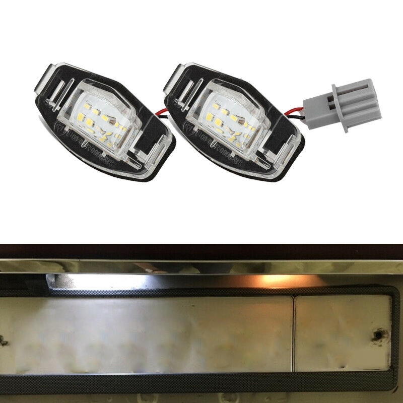 Set 2 Đèn Led 18 Bóng Gắn Biển Số Xe Ô Tô Acura Tl Tsx Mdx Honda Civic Accord