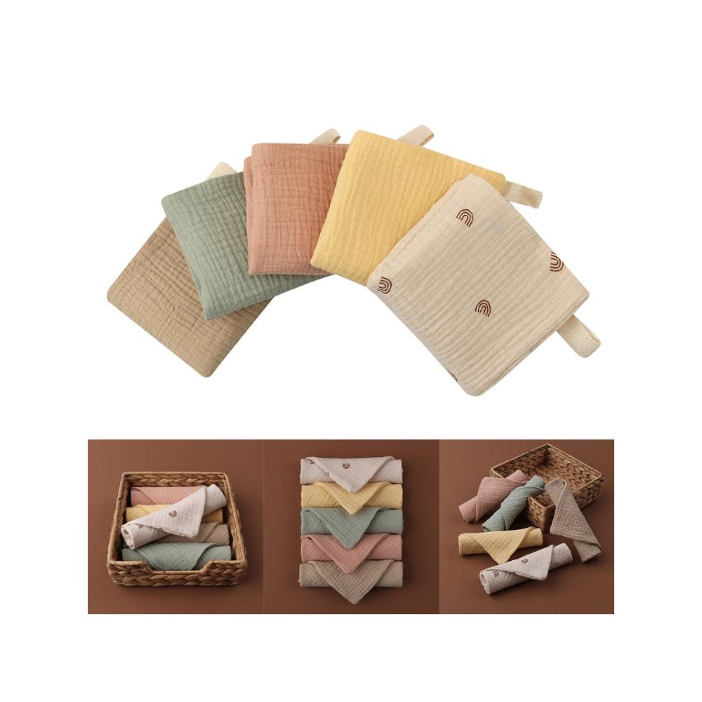 Set 5 Khăn Lau Mềm Mại Cho Bé
