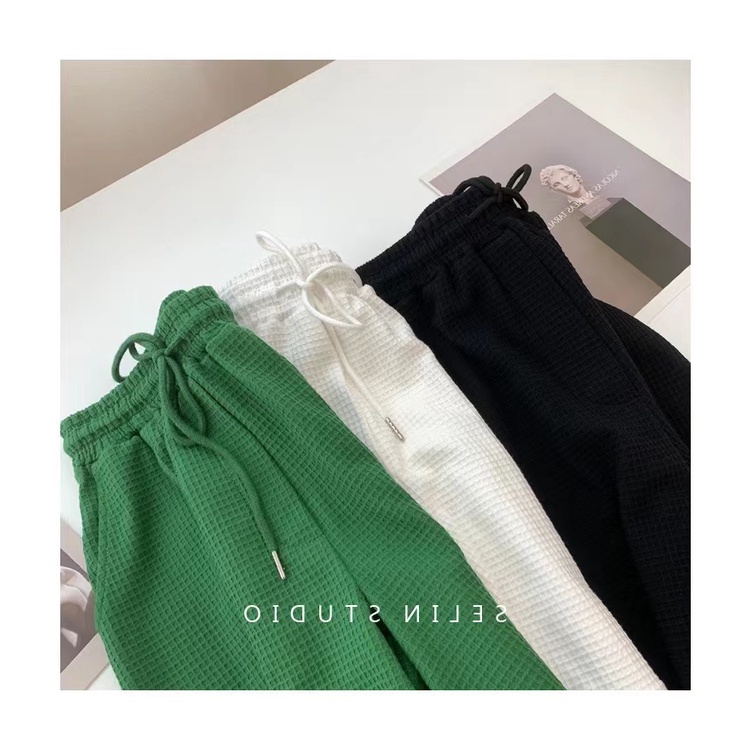 Quần Short Thể Thao Ống Rộng Lưng Cao Phối Dây Rút 3 Màu Sắc Lựa Chọn Thời Trang Dành Cho Nữ