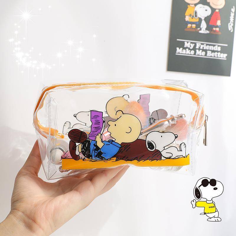 ⭐ iLado ⭐  Túi đựng bút trong suốt cute túi PVC theme chủ đề nhân vật túi zip nhỏ hộp vải đựng đồ Hộp đựng hộp bút hologram bút cute bọc zip tiểu an văn phòng phẩm Đa Dụng túi đựng đồ dùng cá nhân hình