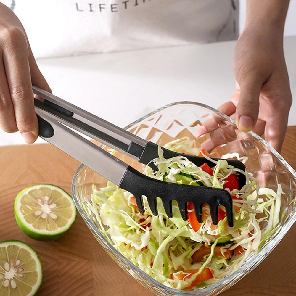 Kẹp Gắp Mì Ý Bằng Silicone Và Thép Không Gỉ Tiện Dụng