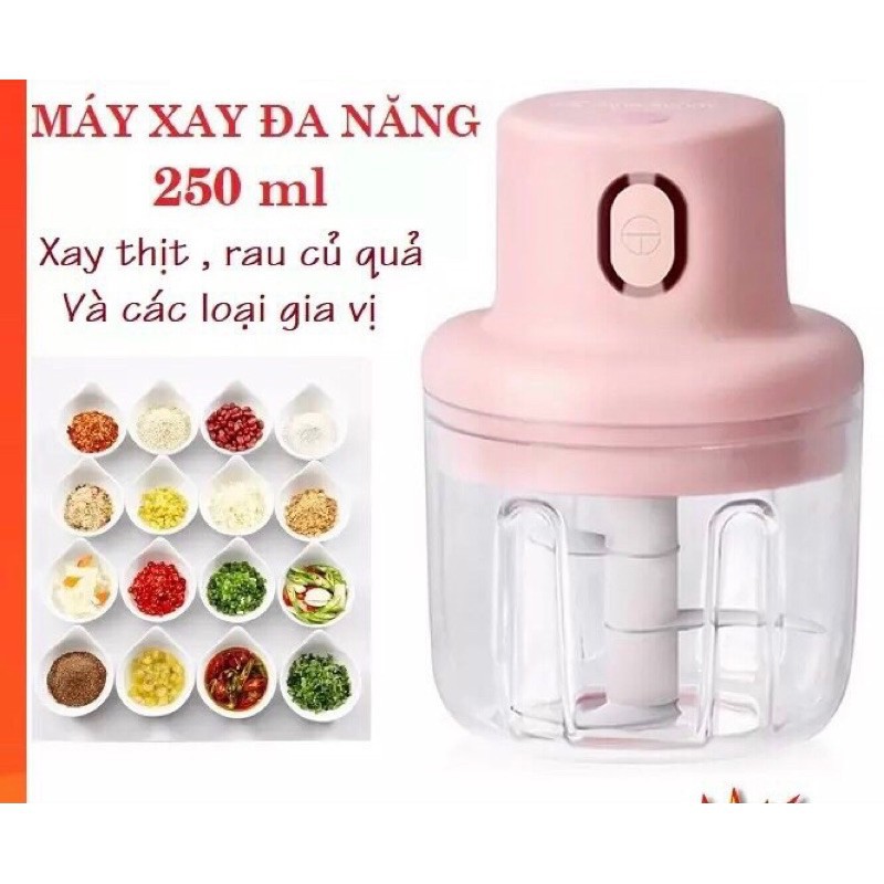 [KHO SỈ] Máy xay mini cầm tay đa năng nhỏ gọn tiện lợi 250ml