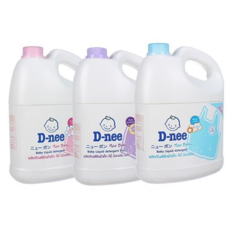 Nước giặt quần áo em bé Dnee 3800ml Hồng/ Xanh Dương