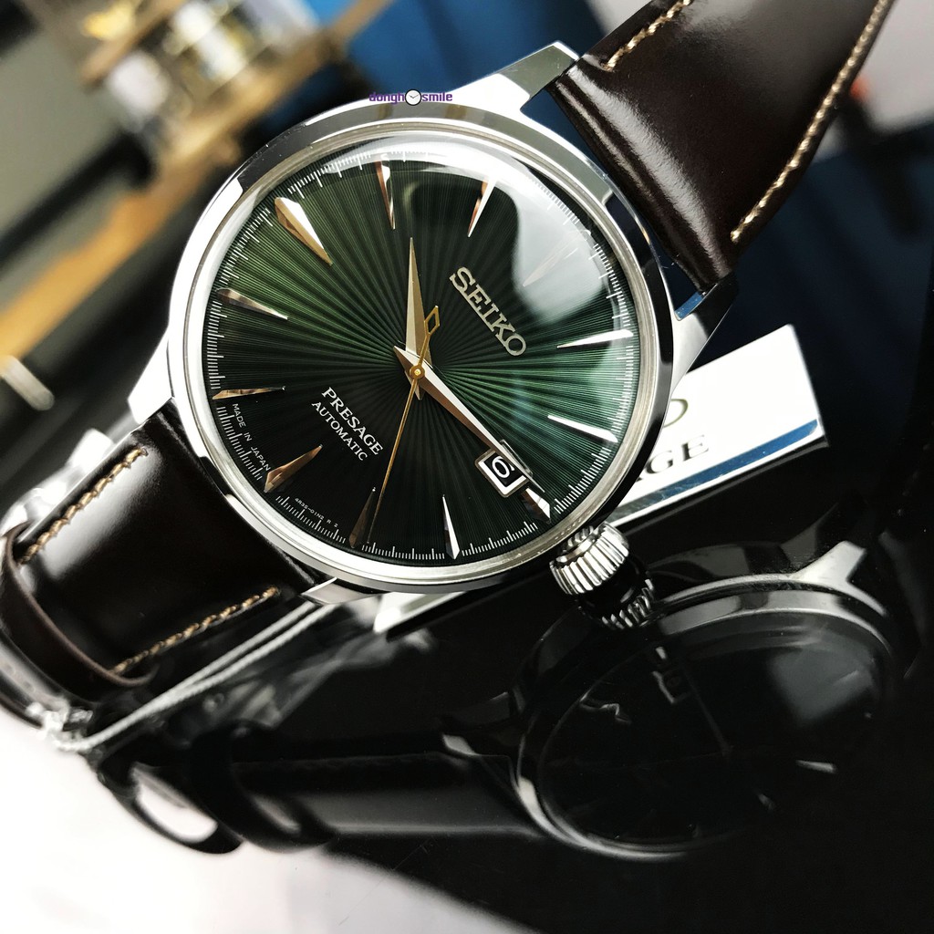 Đồng hồ nam Seiko Presage green cocktail SRPD37J1 automatic