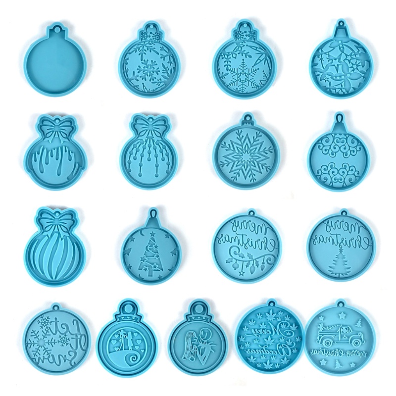 Khuôn Silicone Làm Móc Khóa Hình Trái Tim Lấp Lánh