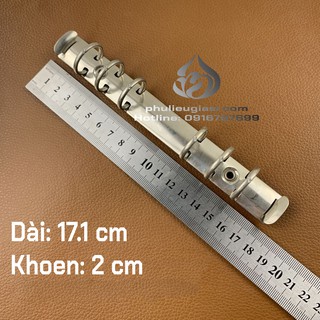 KHÓA CÒNG BÌA SỔ 6 KHOEN (DÀI 17.1 CM, KHOEN 2CM)