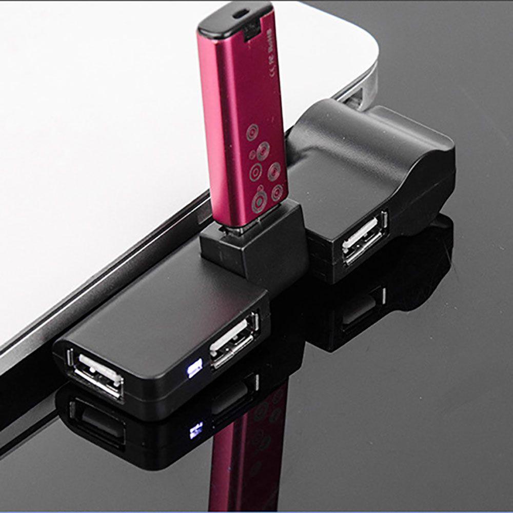 Hub Chia 4 Cổng USB Xoay 180 Độ Cho PC Laptop