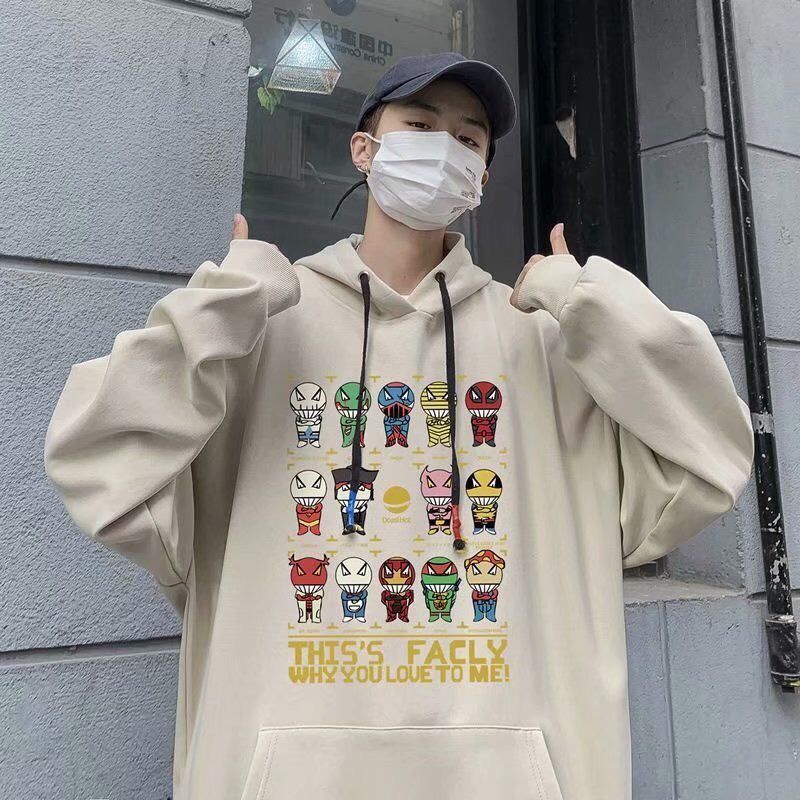 Áo Hoddie Form Rộng In Hình Siêu Nhân , Áo Hoddie Unisex Phông Nam Nữ
