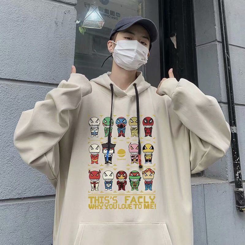 Áo Hoddie Form Rộng In Hình Siêu Nhân , Áo Hoddie Unisex Phông Nam Nữ