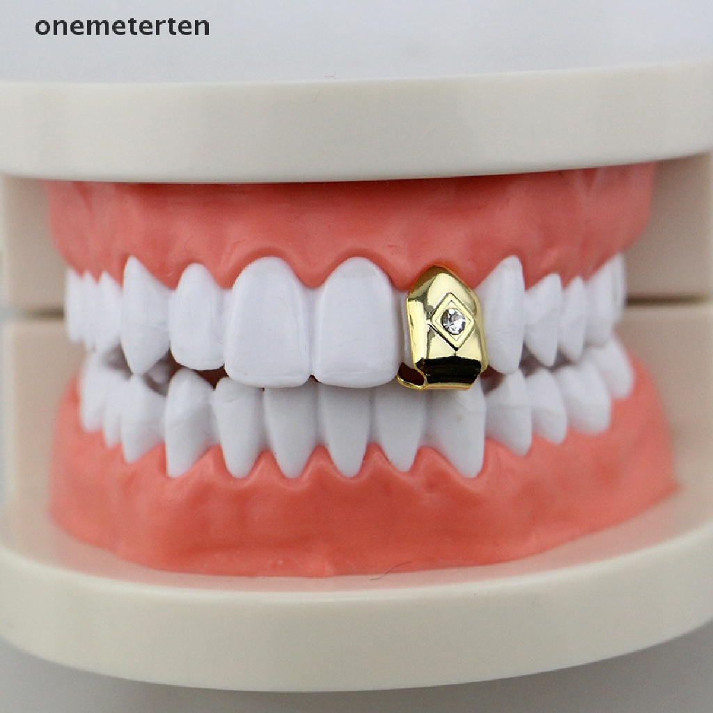 Rten New Single Hip Hop Teeth Grillz Removable Grills Dental Mouth Punk Teeth Caps n