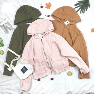 Áo khoác kaki túi hộp