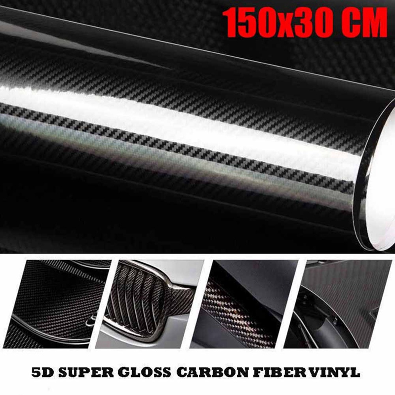 Cuộn Phim Vinyl Sợi Carbon 5d Dán Trang Trí Xe Hơi / Xe Máy