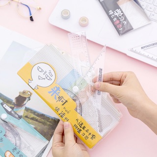 Bộ 4 thước eke trong suốt