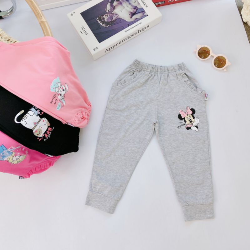 10-22kg Quần dài cotton bé gái Bb Angel chính phẩm cực xinh